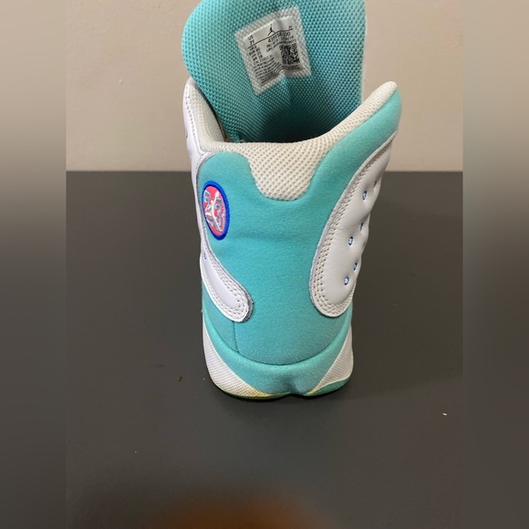 Air Jordan 13 Retro White and Aurora Green Teal DS GS - Size 7y - Picture 10 of 14